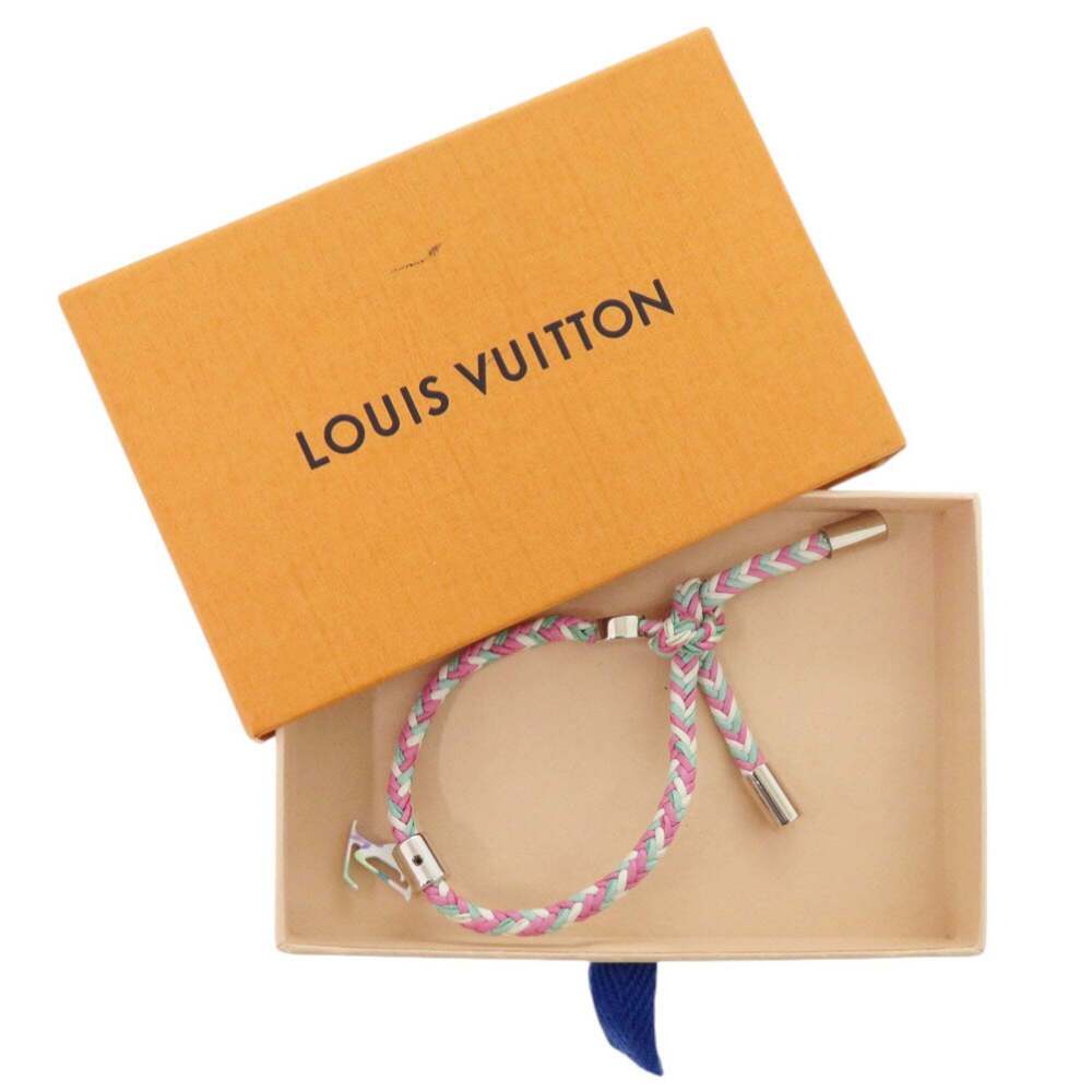 LOUIS VUITTON Pink Leather Charm Bracelet - Picture 2 of 7